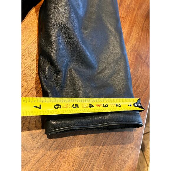 Ashworth Reversible Men's Lamb Leather Coat Jacket Black Suede Brown XL - Picture 10 of 13